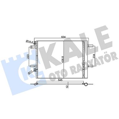 Klima Radyatörü  Citroen Grand C4 Picasso/Spacetourer (08.2013->)  KALE 353150