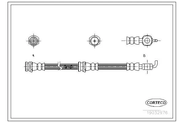Fren Hortumu Ön Sağ veya Sol BRAXIS AH1128