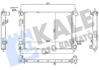 Su Radyatörü  KALE 363760  1711752104 25310H8300