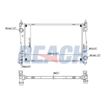 Su Radyatörü  Opel Combo D (10.2011->)  OPEL ORJINAL 13313295