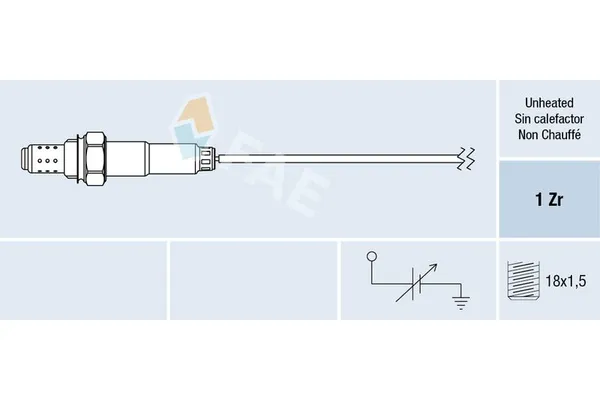Oksijen (Lambda) Sensörü  Opel Corsa A (04.1985->)  NGK 91106