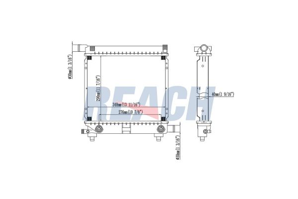 Su Radyatörü  Mercedes 124 Coupe/Cabrio (BM 124)(12.1986->)  BEHR 8MK 376 711-314