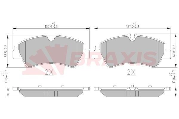 Fren Disk Balata Arka Ford Transit Kamyonet (TTG)(2013->2019)  BRAXIS AA0600