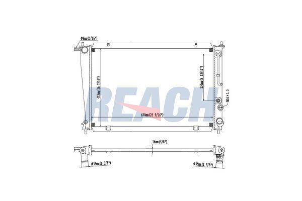 Su Radyatörü  Hyundai H-1 (->2008)  ORİS BOP126022