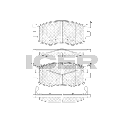 Fren Disk Balata Ön Hyundai i20 (PB)(05.2012->)  KALE BALATA 24317 177 05 ANS