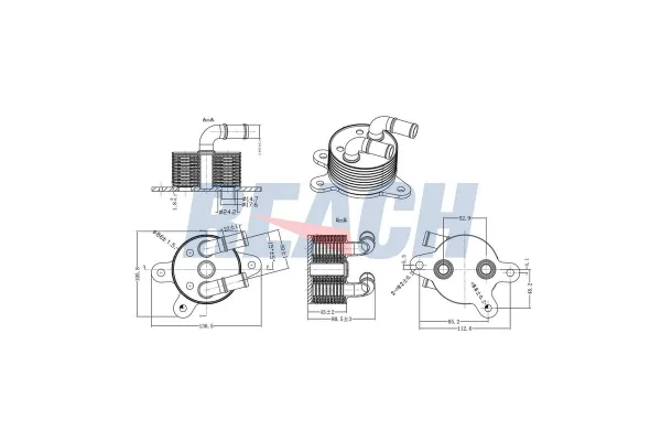 Motor Yağ Soğutucu  MGA 63295