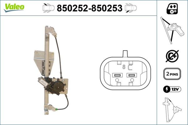 Cam Krikosu Arka Sol VALEO 850252
