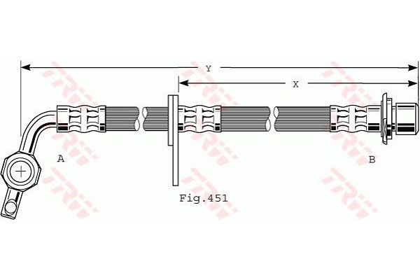 Fren Hortumu Ön Sağ veya Sol MGA 51845