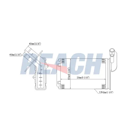 Kalorifer Radyatörü  Renault Megane I Faz 2 Classic (LA...)(08.1997->)  SWAPP 75002
