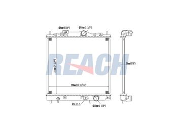 Su Radyatörü  MAHLE CR 2248 000S  DMX102070 KMB660558 KMB660561 MB660540 MB660558 MB660561 MB660596 XB660558