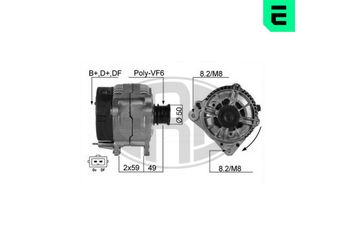 Alternatör  ERA 210061A  97VW10300EA 1076005 97VW 10300 EA 28903026G 028 903 026 G