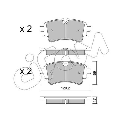 Fren Disk Balata Arka Audi RS 5 Coupe (F5P)(12.2019->)  CIFAM 822-1129-1