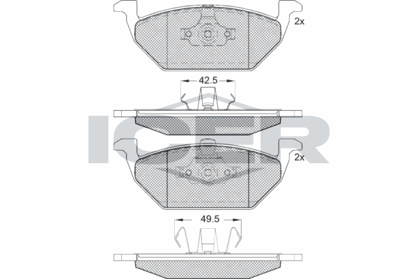 Fren Disk Balata Ön Audi A1 Allstreet (GBH)(05.2022->)  AXAM 09-02-01-4010