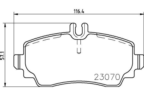 Fren Disk Balata Ön Mercedes Vaneo Compact Van (BM 414)(10.2001->)  BREMBO P 50 047