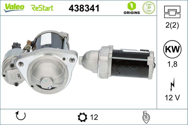 Marş Dinamosu  BMW 7 Serisi (G11/G12)(10.2015->)  VALEO 438341