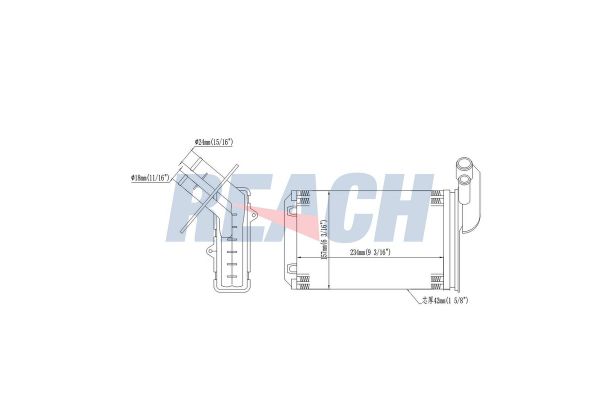 Kalorifer Radyatörü  MOTORTEC RNT0234
