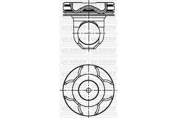 Piston (125.00MM-STD)   YENMAK 31-04354-000