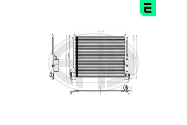 Klima Radyatörü  Nissan Navara Pickup (D40M)(05.2005->)  ERA 667296