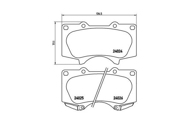 Fren Disk Balata Ön Toyota Land Cruiser (J12)(2003->)  MAGNETI MARELLI 363700483102
