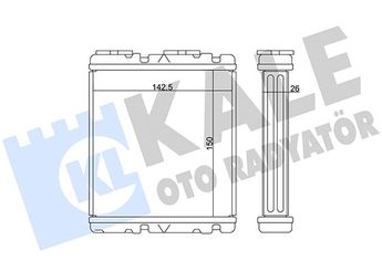 Kalorifer Radyatörü  ORİS KNI001026  27140VK305 2714035110