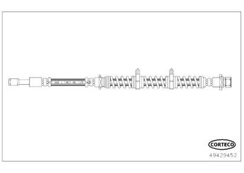 Fren Hortumu Ön Sağ veya Sol CORTECO 49429452  SHB000591