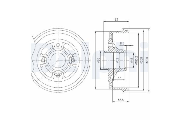 Kampana Arka Sağ veya Sol DELPHI BFR272