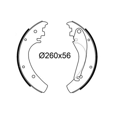 Fren Pabuçlu Balata Arka VALEO 564282