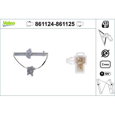 Cam Krikosu Ön Sağ Mitsubishi Lancer 4 Kapı (CK0A)(1996->)  VALEO 861125