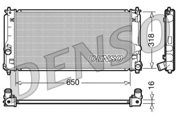 Su Radyatörü  DENSO DRM50044