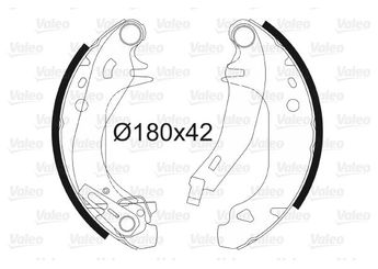 Fren Pabuçlu Balata Arka VALEO 562109  7701202887 424157 4241-57