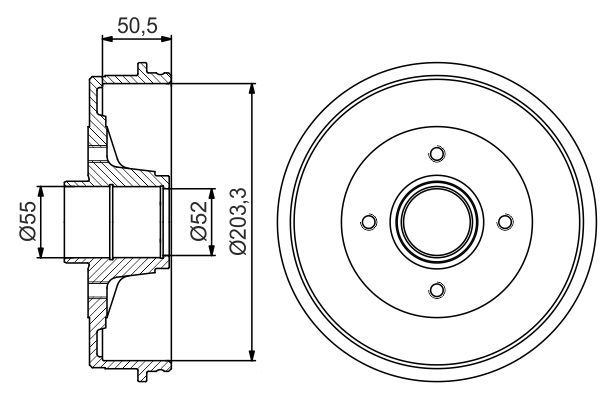 Kampana Arka Sağ veya Sol Renault Kangoo (F/KC0)(03.2003->)  BOSCH 0 986 477 173