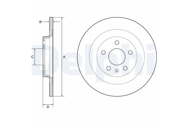 Fren Disk Ayna Arka Sağ ve Sol Lynk & Co 01 (2021->)  DELPHI BG4966C