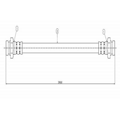 Fren Hortumu Arka Sağ veya Sol CAVO C800 670A