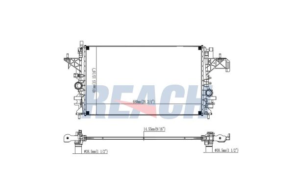 Su Radyatörü  Volkswagen T-Roc (A11)(09.2017->2021)  PSA ORJINAL 39095604
