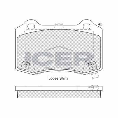 Fren Disk Balata Arka Tesla Model X (03.2016->)  AYD 60612A