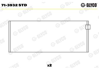 Kol Yatak (STD)  GLYCO 71-3932 STD  77105701E 077 105 701 E