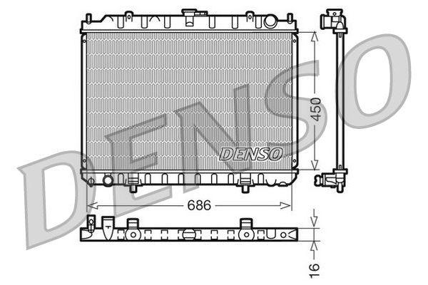 Su Radyatörü  DENSO DRM46023