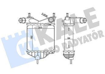 Turbo Radyatörü  ORİS IFI508064  46836770 51733052 51802117