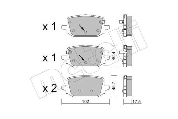 Fren Disk Balata Arka Nissan Qashqai (J12)(03.2021->)  LEO L10-1489