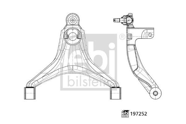 Salıncak Ön Alt Sağ veya Sol Iveco Daily Kargo Aracı  (Sommer)(2014->)  FEBI BILSTEIN 197252