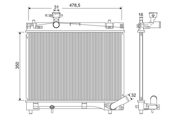 Su Radyatörü  RADISEN RR 621154