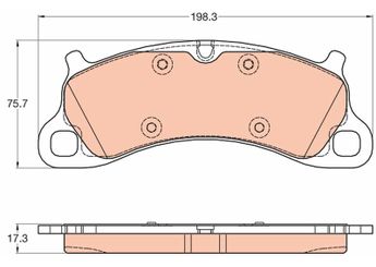 Fren Disk Balata Ön TRW GDB2057  99135194902 991 351 949 02