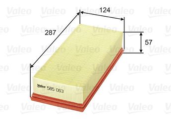Hava Filtresi  VALEO 585063  7701041740 1444Q8 8671005910