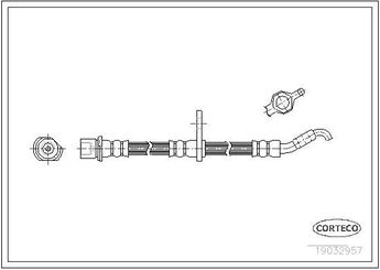 Fren Hortumu Ön Sağ veya Sol OSSCA 01221  9004922168 9004922168000