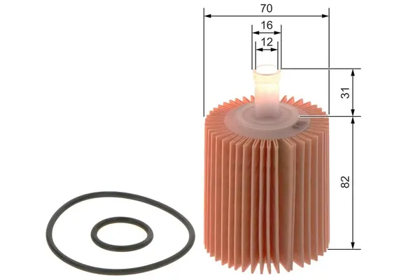 Yağ Filtresi  Toyota Avensis Combi (T27)(2008->)  BOSCH 0 986 4B7 014