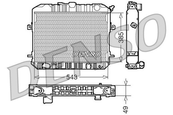 Su Radyatörü  DENSO DRM46200