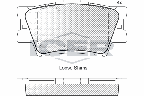 Fren Disk Balata Arka Toyota Camry (XV40)(2007->)  MAGNETI MARELLI 323700015300