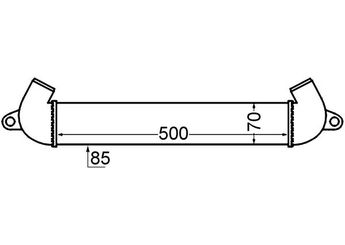 Turbo Radyatörü  MAHLE CI 342 000S  46849068 46779532 0000046779532 51718953 0000051718953