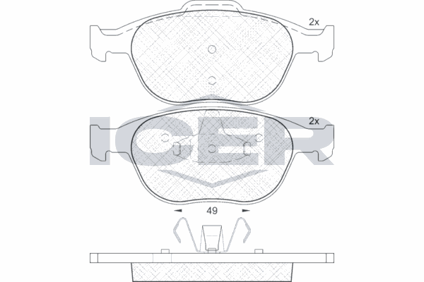 Fren Disk Balata Ön Ford Focus S.Wagon (CAK)(1998->)  FORD ORJINAL ME2T1J2K021AB