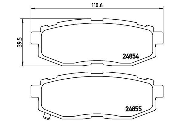Fren Disk Balata Arka BREMBO P 78 018